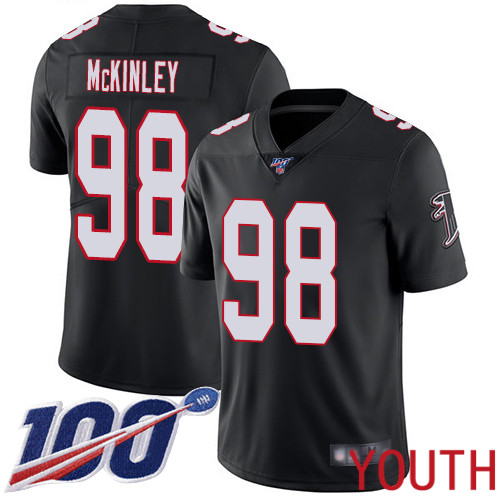 Atlanta Falcons Limited Black Youth Takkarist McKinley Alternate Jersey NFL Football 98 100th Season Vapor Untouchable